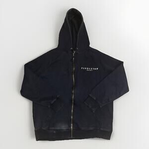 Pendleton Whisky Full Zip Hoodie Black XL Mens Western Logo Sweatshirt